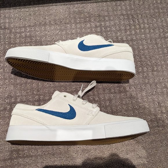 NEW: Nike SB Zoom Stefan Janoski Summit White Court Blue Size 8.5 - Picture 7 of 10